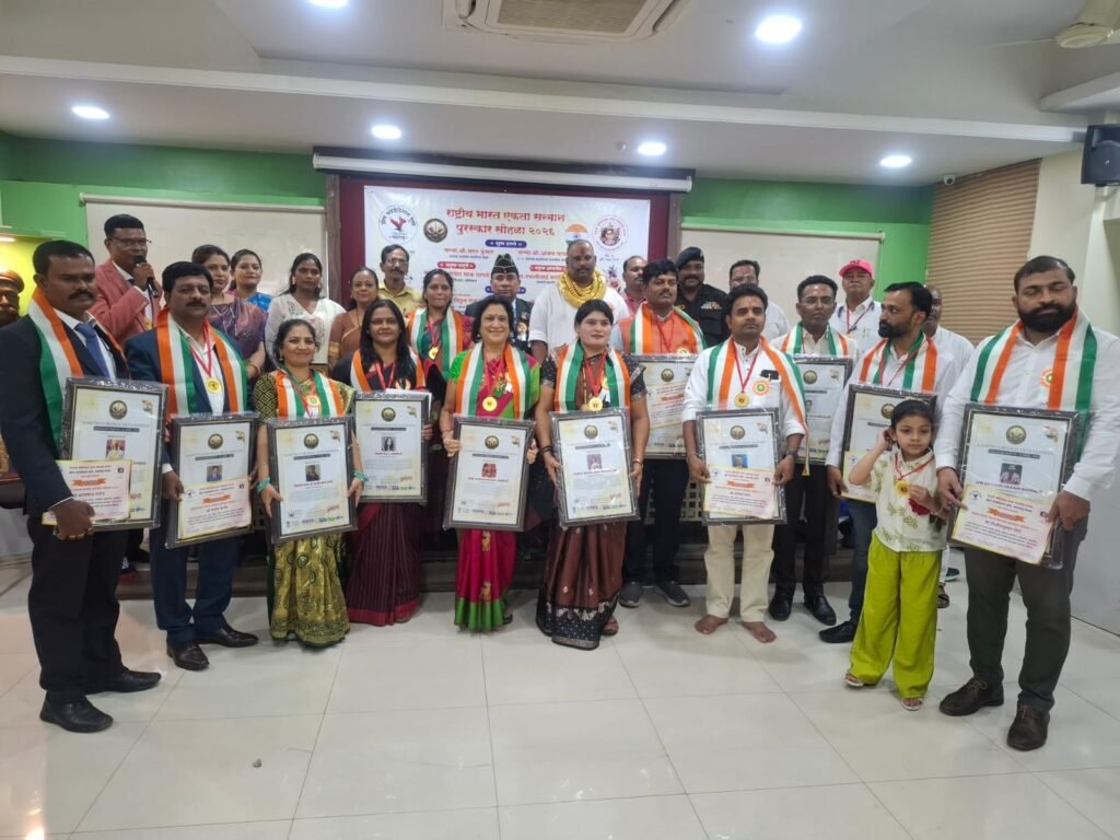 राष्ट्रीय भारत एकता सन्मान पुरस्काराने झेप फाउंडेशन पुणेचे संस्थापक अध्यक्ष कांताभाऊ राठोड सन्मानित